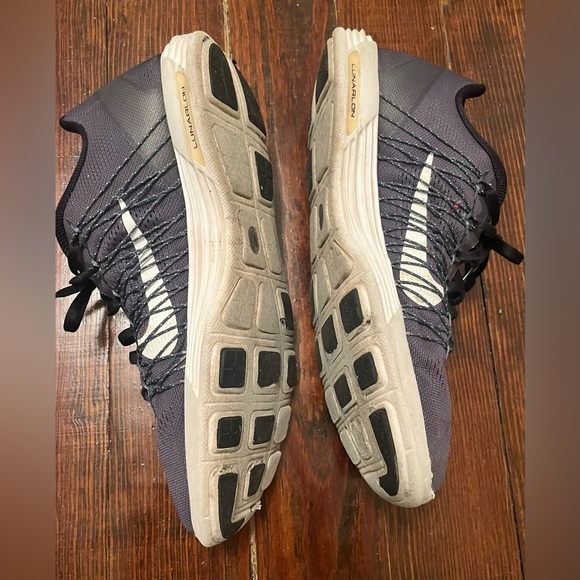 Nike Lunaracer+ 3 (554675-011) Charcoal/Black/White Size 10.5 - Picture 4 of 8